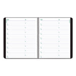 Plan and Link Monthly Planner, 9.25 x 7.25, Black Distressed Faux Leather Cover, 16-Month: Sept 2024 to Dec 2025