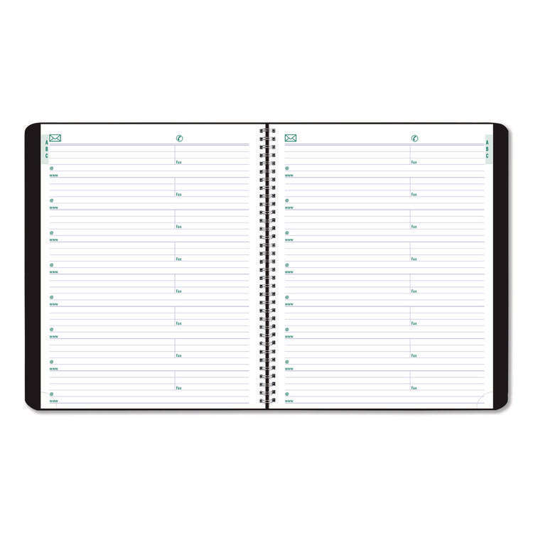 Plan and Link Monthly Planner, 9.25 x 7.25, Black Distressed Faux Leather Cover, 16-Month: Sept 2024 to Dec 2025