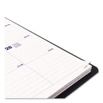 Plan and Link Monthly Planner, 9.25 x 7.25, Black Distressed Faux Leather Cover, 16-Month: Sept 2024 to Dec 2025