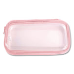 Pencil Pouch, 9.25 x 5.12 x 2.17, Clear/Randomly Assorted Color