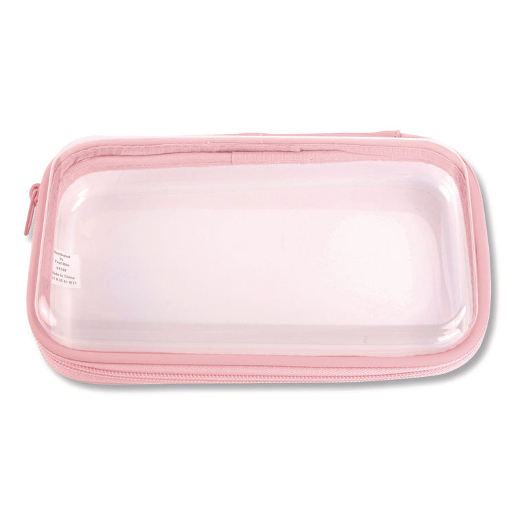 Pencil Pouch, 9.25 x 5.12 x 2.17, Clear/Randomly Assorted Color
