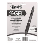 S-Gel Fashion Barrel Gel Pen, Retractable, Medium 0.7 mm, Black Ink, Pearl White Barrel, 8/Pack