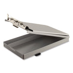Recycled Aluminum Citation Holder Clipboard, 1/2" Clip Capacity, Holds 6 x 11 Sheets, Silver