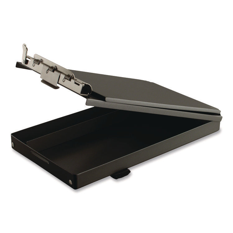 Recycled Aluminum Citation Holder Clipboard, 1/2" Capacity, Holds 6 x 11 Sheets, Black