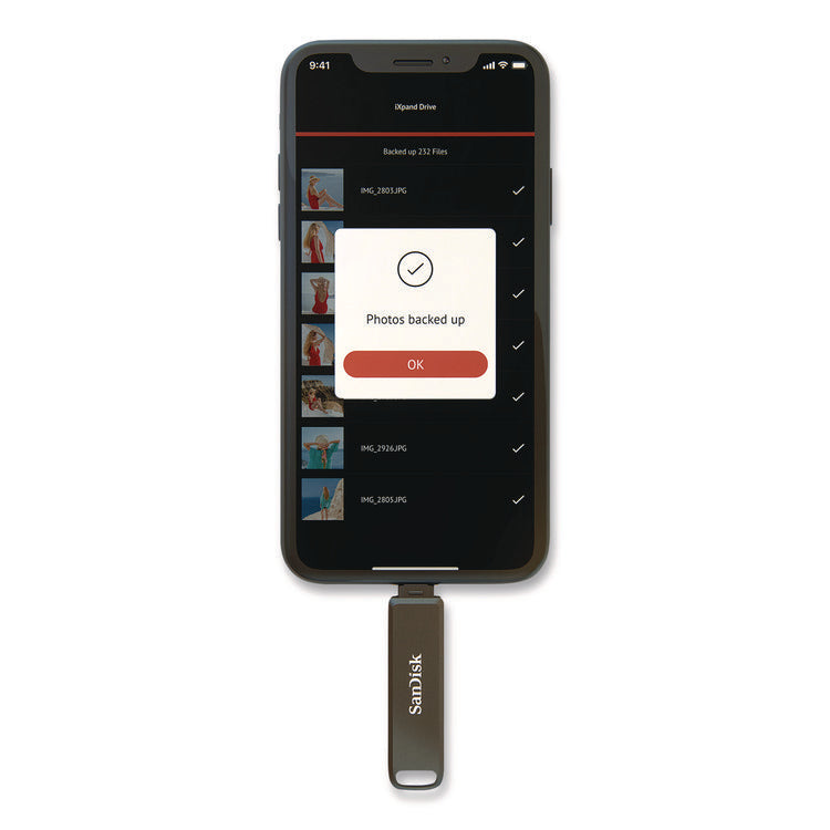 Dual Phone USB 3.2 Type-C/Lightning Flash Drive, 128 GB, Black