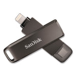 Dual Phone USB 3.2 Type-C/Lightning Flash Drive, 256 GB, Black