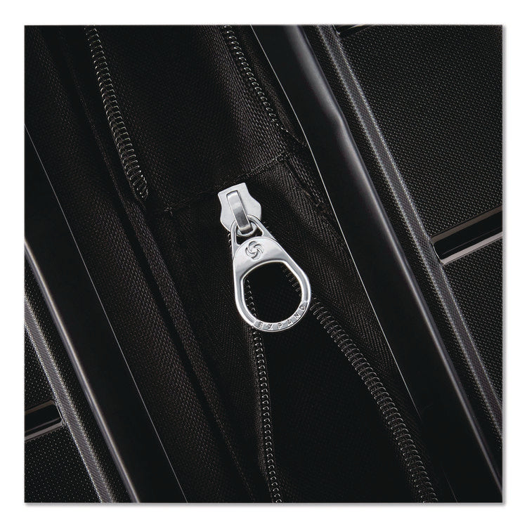 Freeform Hard Side Carry-On Suitcase, Four-Wheeled Spinner, 15.25 x 10 x 21.25, Black