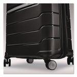 Freeform Hard Side Carry-On Suitcase, Four-Wheeled Spinner, 15.25 x 10 x 21.25, Black