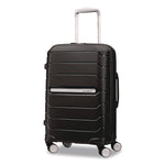 Freeform Hard Side Carry-On Suitcase, Four-Wheeled Spinner, 15.25 x 10 x 21.25, Black