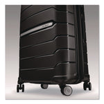 Freeform Hard Side Carry-On Suitcase, Four-Wheeled Spinner, 19.6 x 13.4 x 27.95, Black