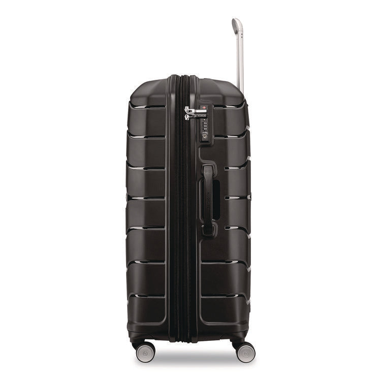 Freeform Hard Side Carry-On Suitcase, Four-Wheeled Spinner, 20.95 x 13.8 x 31.1, Black