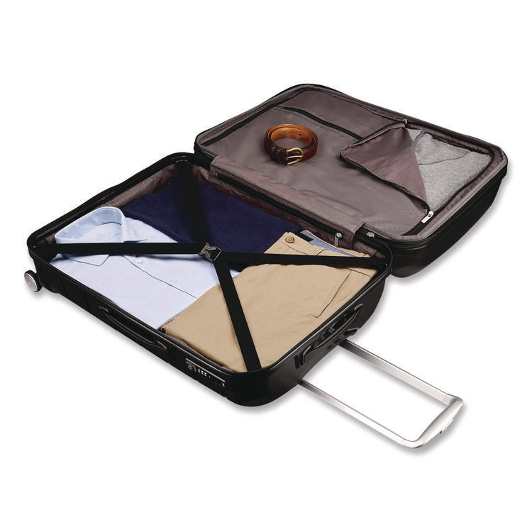 Freeform Hard Side Carry-On Suitcase, Four-Wheeled Spinner, 20.95 x 13.8 x 31.1, Black