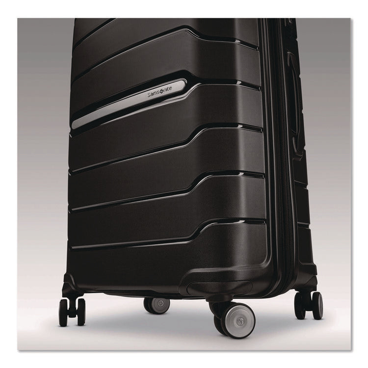Freeform Hard Side Carry-On Suitcase, Four-Wheeled Spinner, 20.95 x 13.8 x 31.1, Black