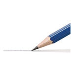 Pre-Sharpened Wooden Pencils with (40) Block Erasers, HB #2 Black Lead, Blue Barrel, 500/Pack