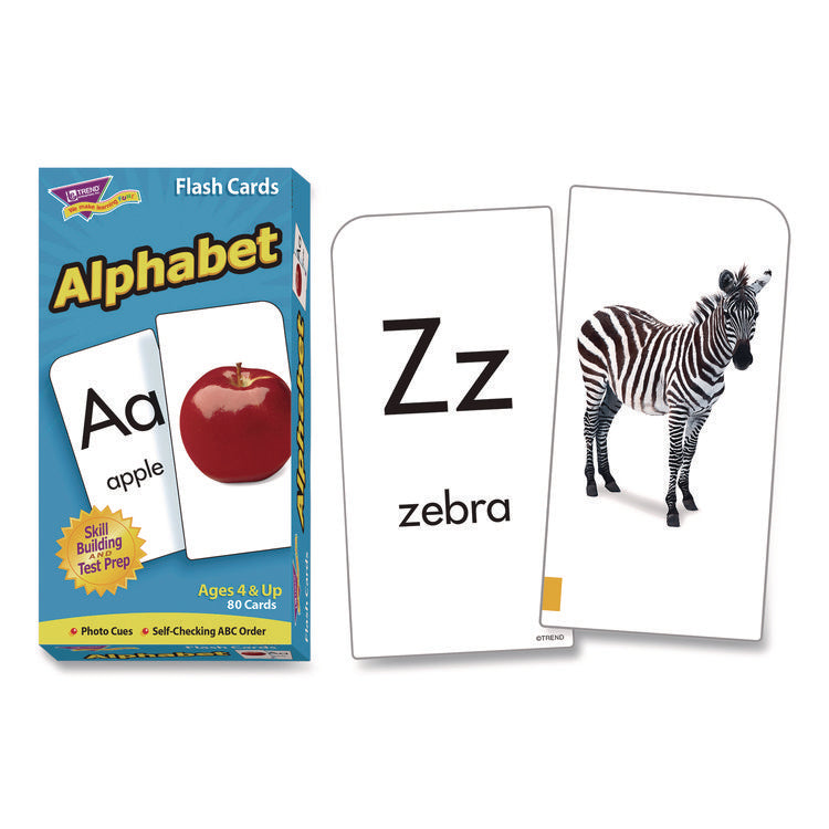 ESL and ELL Resources Alphabet Flash Cards, 3" x 3", Multicolor, 80 Cards/Set