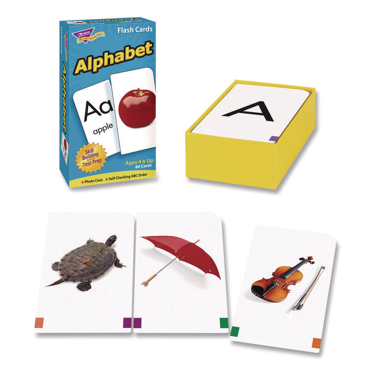 ESL and ELL Resources Alphabet Flash Cards, 3" x 3", Multicolor, 80 Cards/Set