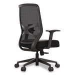 ProTask Executive Task Chair, Supports Up to 275 lb, 19.06" to 22.44" Seat Height, Black Seat/Back, Black Base