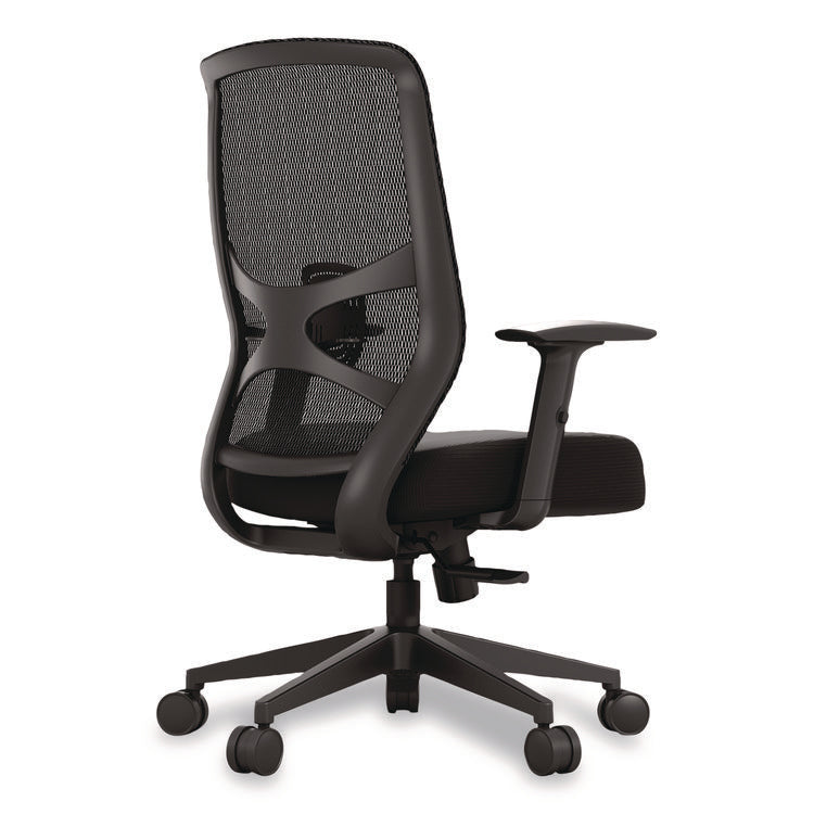 ProTask Executive Task Chair, Supports Up to 275 lb, 19.06" to 22.44" Seat Height, Black Seat/Back, Black Base