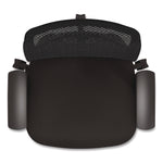 ProTask Executive Task Chair, Supports Up to 275 lb, 19.06" to 22.44" Seat Height, Black Seat/Back, Black Base