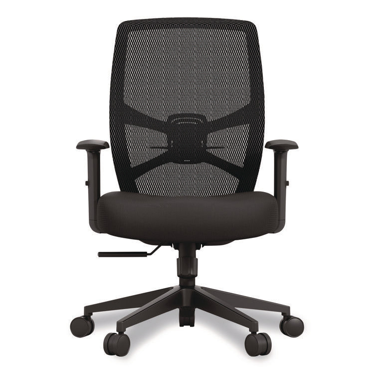 ProTask Executive Task Chair, Supports Up to 275 lb, 19.06" to 22.44" Seat Height, Black Seat/Back, Black Base