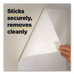 Easy-Erase Whiteboard Sheets, Plastic Surface, 9.1 x 9.1, White, 2/Pack