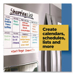 Easy-Erase Whiteboard Sheets, Plastic Surface, 9.1 x 9.1, White, 2/Pack