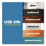Easy-Erase Whiteboard Sheets, Plastic Surface, 9.1 x 9.1, White, 2/Pack