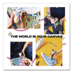 Water-Based Paint Markers, Broad Chisel Tip, White