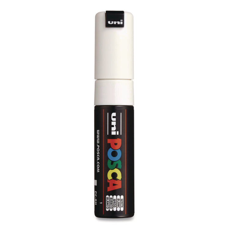 Water-Based Paint Markers, Broad Chisel Tip, White