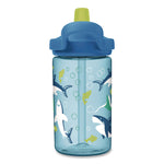 Eddy + Kids Water Bottle, Sharks and Rays Design, 14 oz, Multicolor