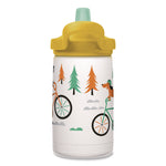 Eddy + Kids Water Bottle, Biking Dogs Design, 12 oz, Multicolor