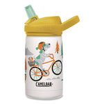 Eddy + Kids Water Bottle, Biking Dogs Design, 12 oz, Multicolor
