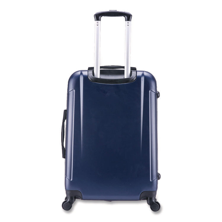 Pilot Hard Side Carry-On Suitcase, Four-Wheeled Spinner, 16.34 x 10.24 x 25.39, Blue