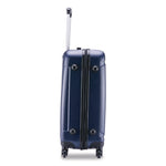 Pilot Hard Side Carry-On Suitcase, Four-Wheeled Spinner, 16.34 x 10.24 x 25.39, Blue