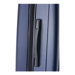 Pilot Hard Side Carry-On Suitcase, Four-Wheeled Spinner, 16.34 x 10.24 x 25.39, Blue