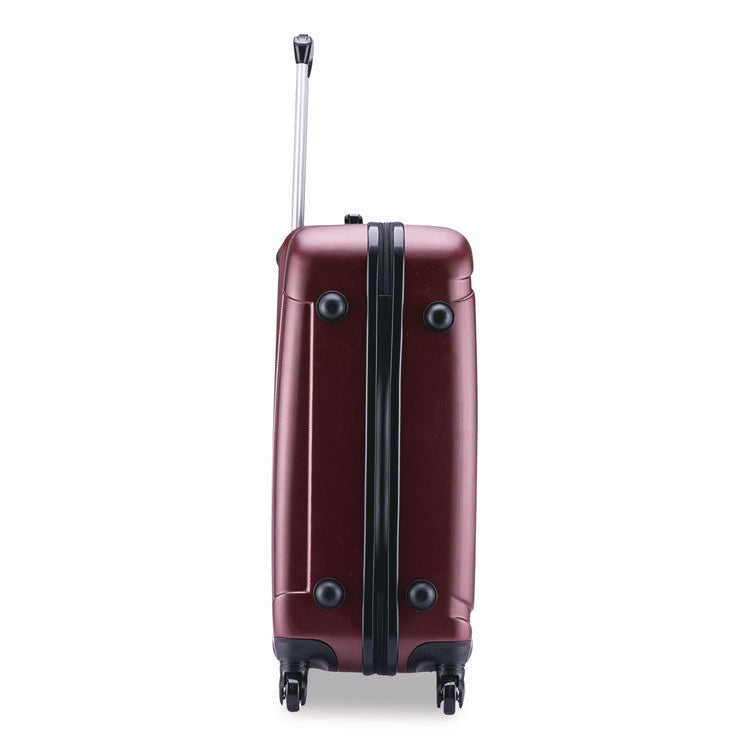 Pilot Hard Side Carry-On Suitcase, Four-Wheeled Spinner, 16.34 x 10.24 x 25.39, Wine