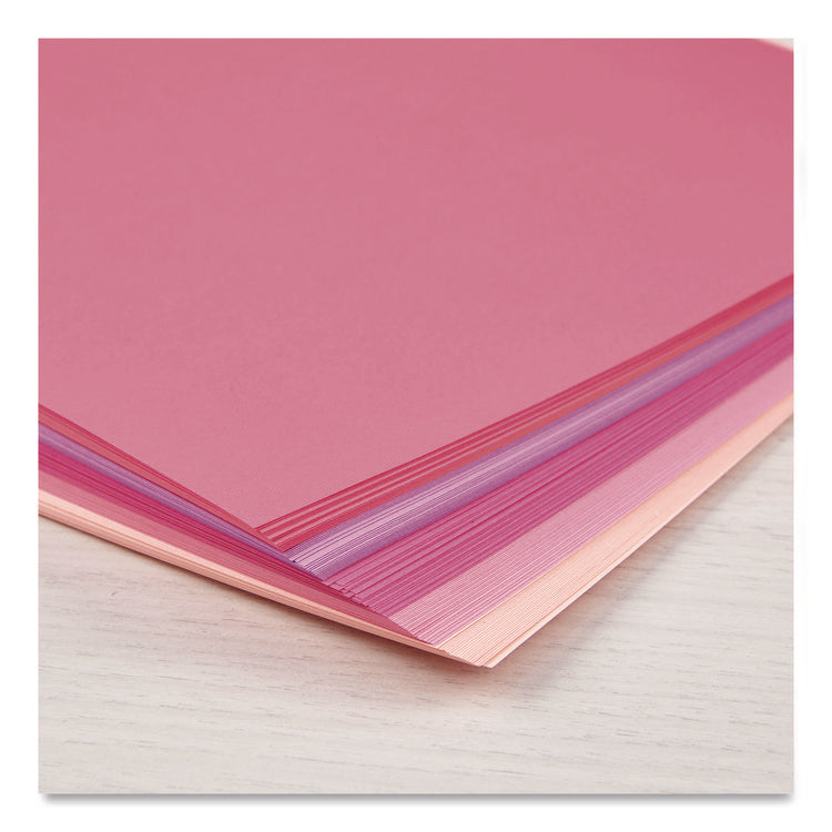 Color Paper - "Interstellar Pinks" Assortment, 24 lb Bond Weight, 8.5 x 11, Assorted Pink Colors, 100/Pack