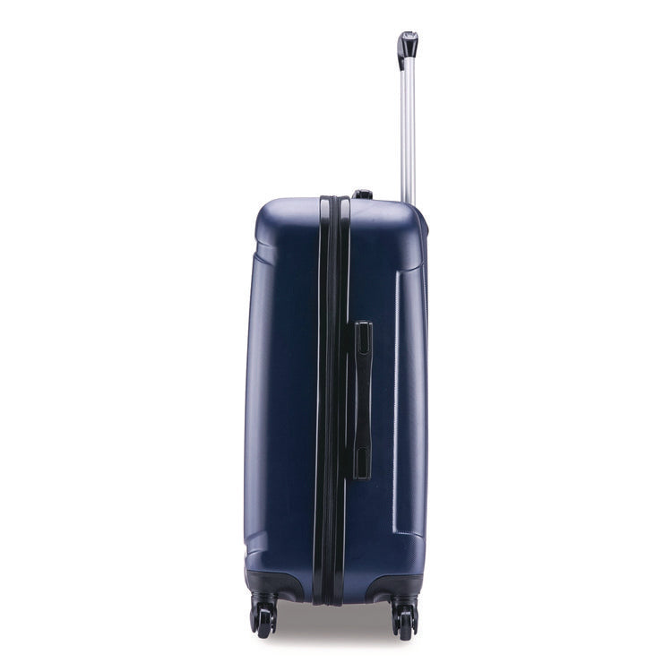 Pilot Hard Side Carry-On Suitcase, Four-Wheeled Spinner, 14.37 x 8.86 x 21.46, Blue