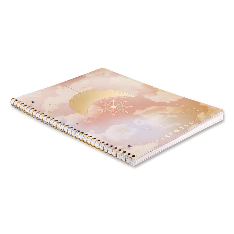 Celestial Body Spiral Notebook, 1-Subject, Medium/College Rule, Assorted Cover Colors/Designs, (80) 11 x 8.5 Sheets, 3/Pack
