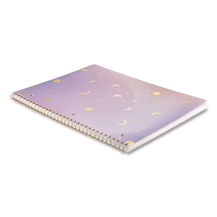 Celestial Body Spiral Notebook, 1-Subject, Medium/College Rule, Assorted Cover Colors/Designs, (80) 11 x 8.5 Sheets, 3/Pack