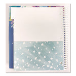 Silver Lining Five-Subject Spiral Notebook, Medium/College Rule, Randomly Assorted Cover Color/Design, (150) 11 x 9 Sheets