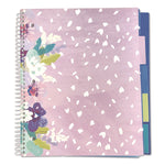 Silver Lining Five-Subject Spiral Notebook, Medium/College Rule, Randomly Assorted Cover Color/Design, (150) 11 x 9 Sheets