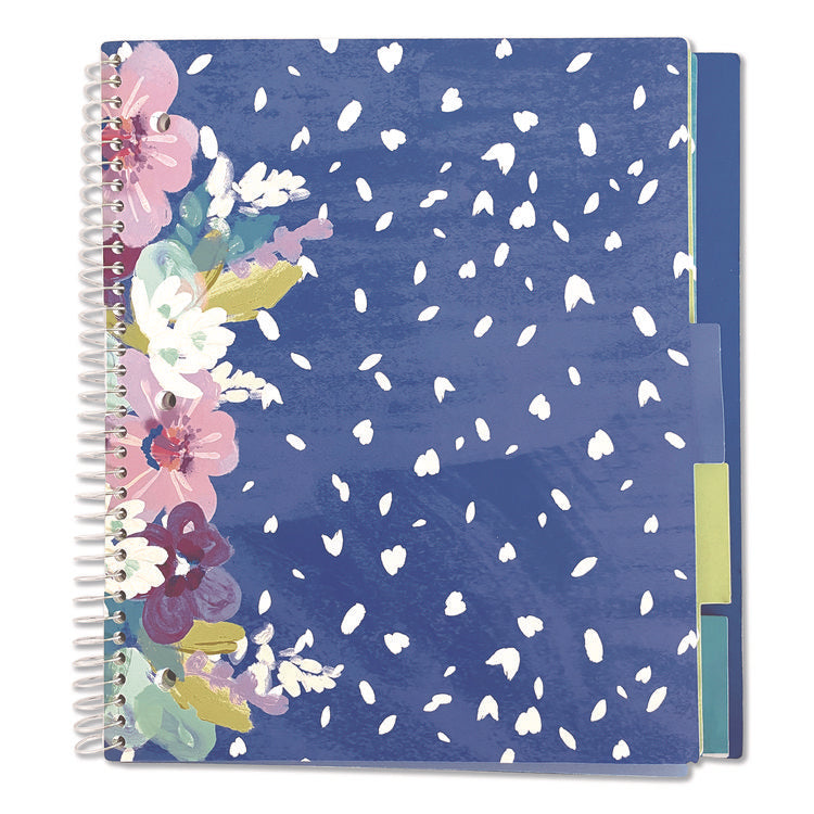 Silver Lining Five-Subject Spiral Notebook, Medium/College Rule, Randomly Assorted Cover Color/Design, (150) 11 x 9 Sheets