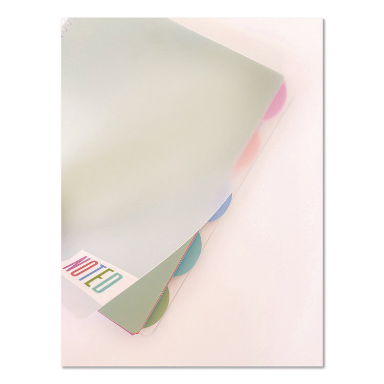 Noted Five-Subject Spiral Notebook, Medium/College Rule, Randomly Assorted Cover Color, (150) 11 x 8.5 Sheets