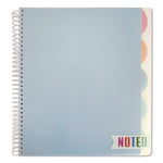 Noted Five-Subject Spiral Notebook, Medium/College Rule, Randomly Assorted Cover Color, (150) 11 x 8.5 Sheets