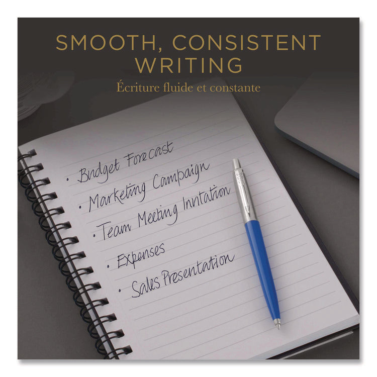 Refill For Parker Ballpoint Pens, Medium Conical Tip, Black Ink