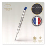 Refill For Parker Ballpoint Pens, Medium Conical Tip, Blue Ink