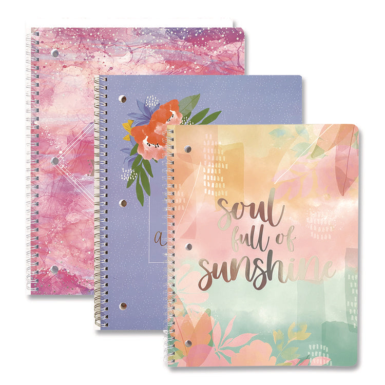 Silver Lining Hardcover Journal, Medium/College Rule, Randomly Assorted Cover Color, (80) 10 x 8.5 Sheets