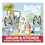 Bluey Color and Sticker Kit, (26) Pip-Squeaks Skinnies Washable Markers, (20) Coloring Pages, (1) Sticker Sheet