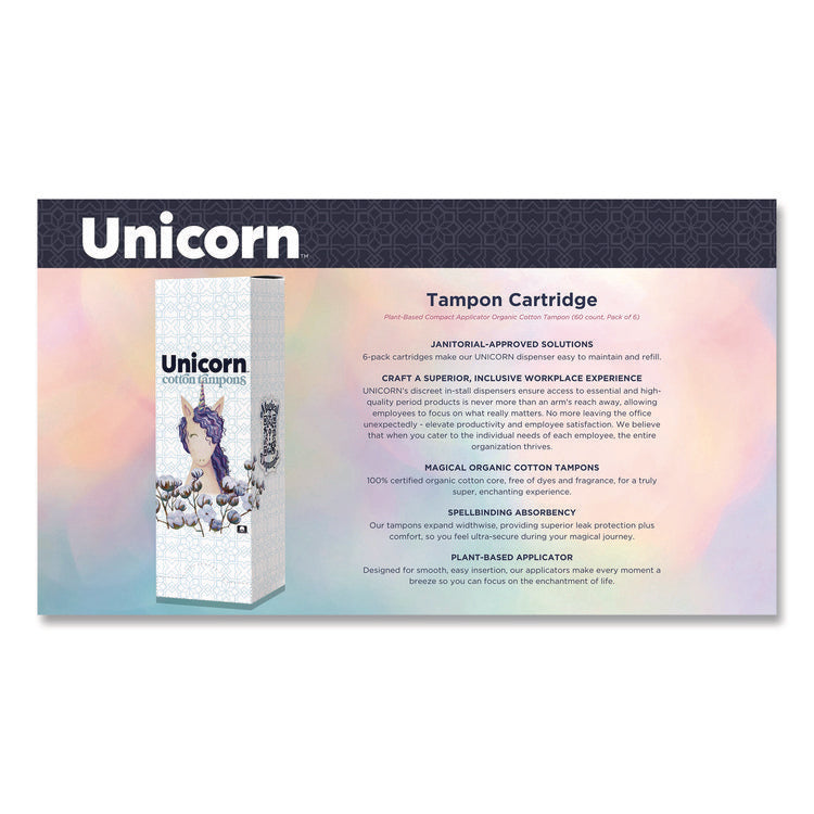 Cotton Tampons, Regular, 60/Box, 6 Boxes/Carton